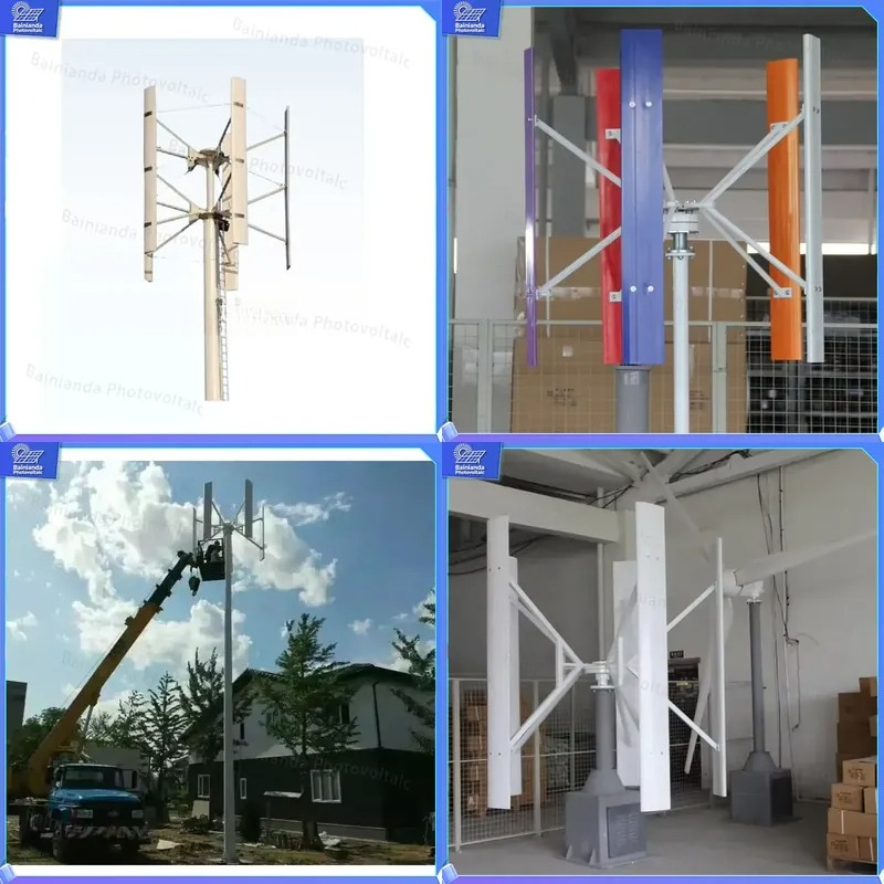 Renewable Energy Grid - 500W 1kW 2kW垂直軸風力タービン発電機ソーラーハイブリッド電力システムオフグリッド家庭用エネルギーキット再生可能電力
