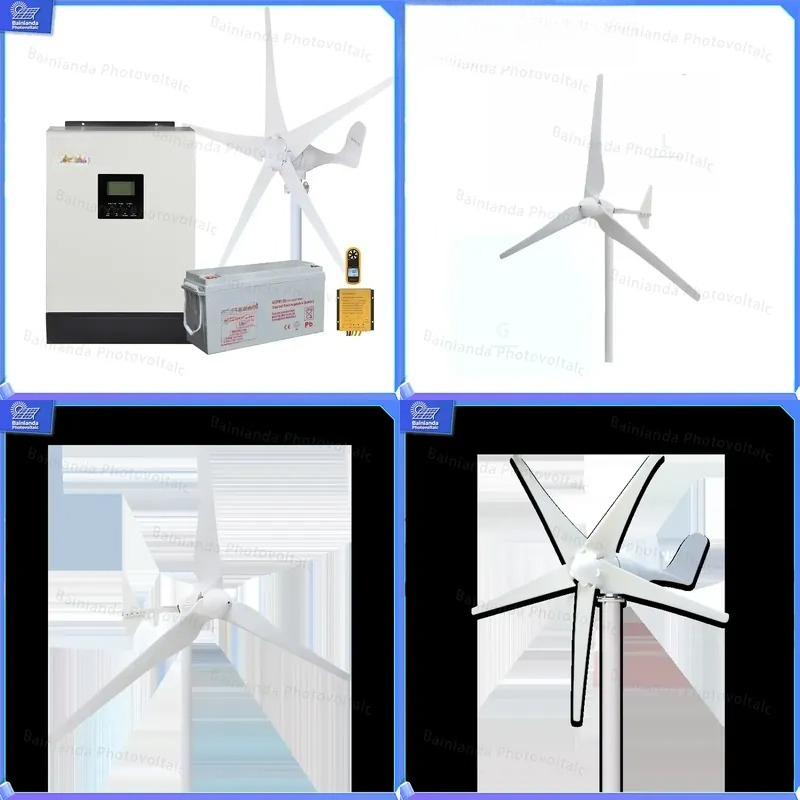 Renewable Energy Grid - 1000W風力タービン発電機キット、オフグリッド太陽光発電システム、12V/24V家庭用バックアップエネルギー、再生可能エネルギー風力発電機（住宅・農場用）