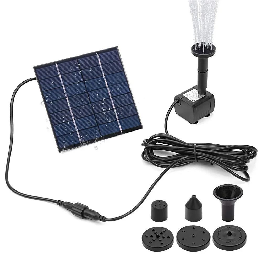 Renewable Energy Kits - ソーラーパネルキット付きミニ噴水ポンプ,庭のプール,屋内,屋外,1.4W