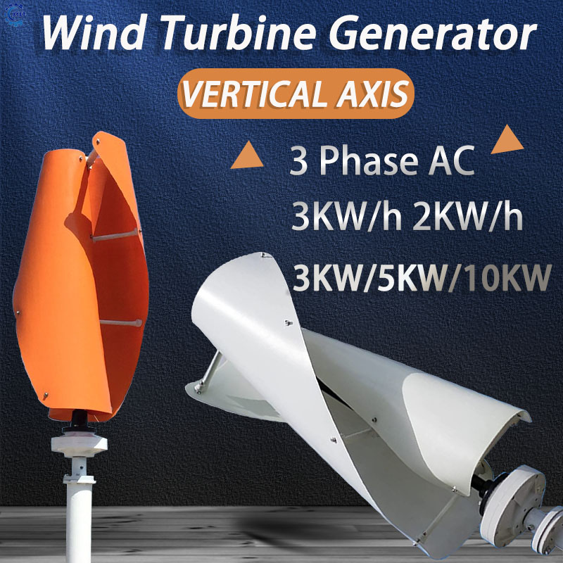 Renewable Energy Grid - フリーエネルギー10KW垂直軸発電機、オフグリッドシステム搭載、12V 24V 48V再生可能エネルギーシステム、風力タービン発電機