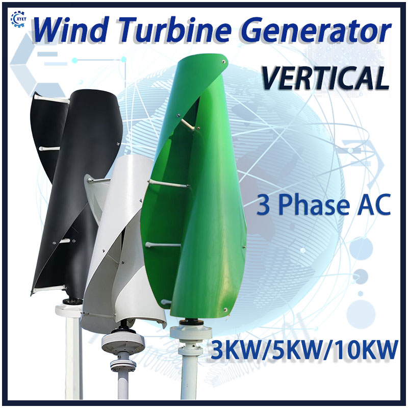 Renewable Energy Grid - フリーエネルギー10KW垂直軸発電機、オフグリッドシステム搭載、12V 24V 48V再生可能エネルギーシステム、風力タービン発電機