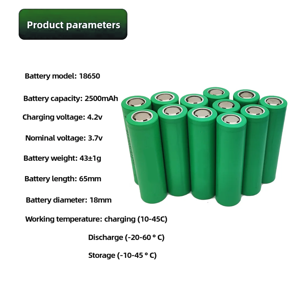 18650 25R 3.7V 2500mAh 新品高品質充電 - Renewable Energy Technology のレビューと価格