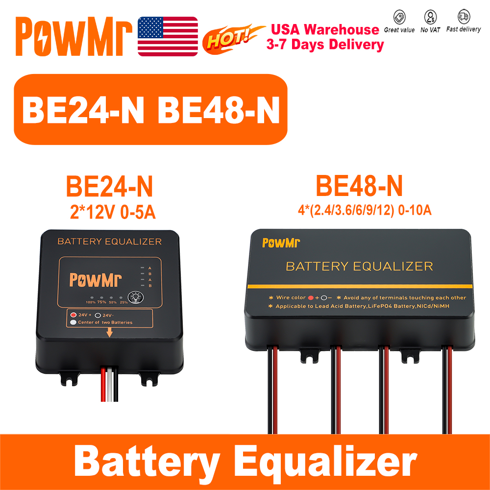PowMr USA 24V 48V バッテリーイコライザー  - Renewable Energy Kits のレビューと価格