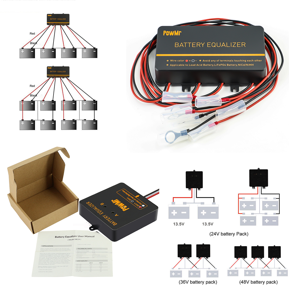 PowMr USA 24V 48V バッテリーイコライザー  - Renewable Energy Kits のレビューと価格