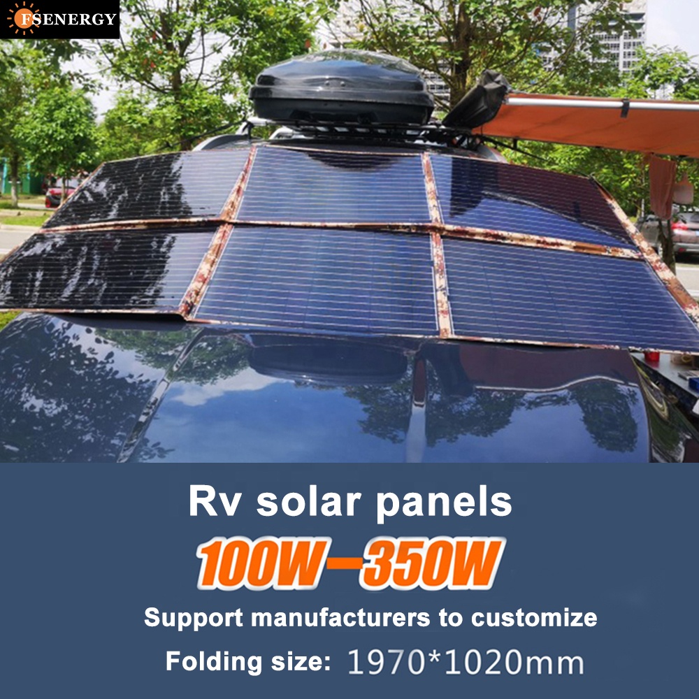 350Wフレキシブル単結晶ソーラーパネル、効率21%、RV、 - Flexible Solar Panel のレビューと価格