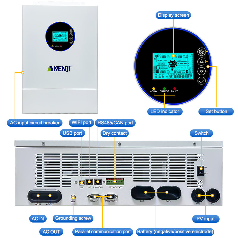 ANENJI 12KW 120V/240VAC ソーラーイン - Flexible Solar Panel のレビューと価格