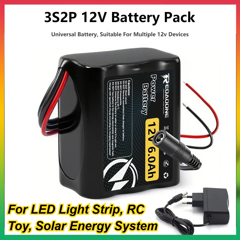 新しいユニバーサル6000mAh 12V充電式バッテリー、B - Renewable Energy Technology のレビューと価格