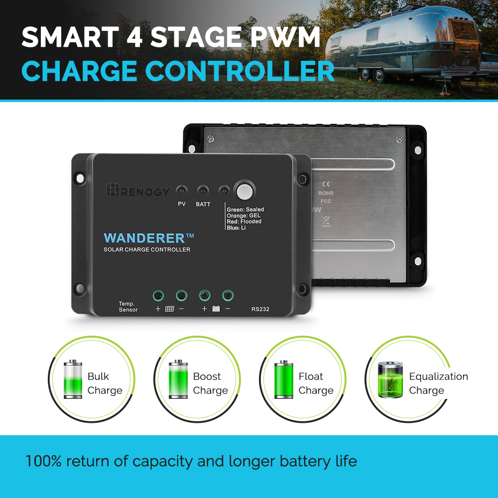 Renogy Wanderer Li 30A 12V PWM - Renogy Controller Wanderer のレビューと価格
